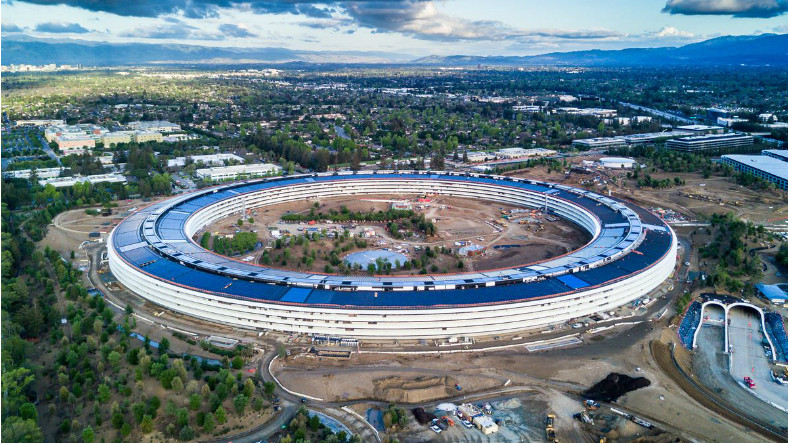 Apple’ın Muhteşem Kampüsü Apple Park’a Ait Drone Görüntüleri