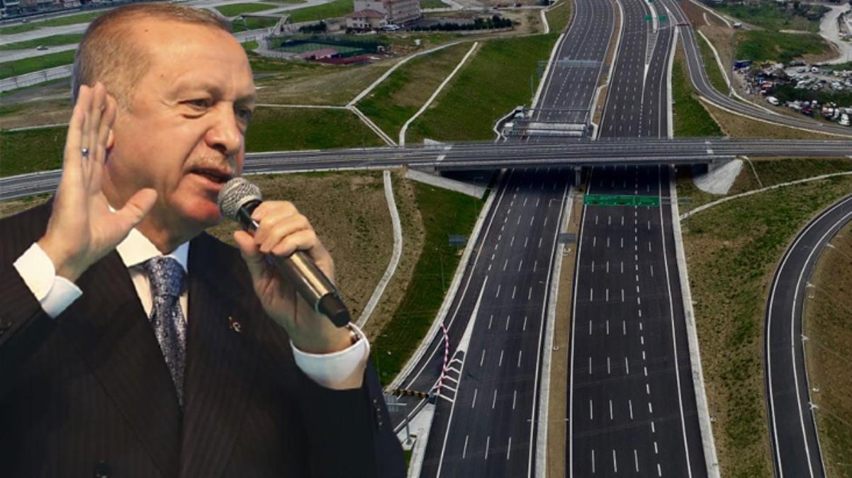 Erdoğan: Kuzey Marmara Otoyolu’nu 45 kilometrelik Nakkaş Başakşehir kısmıyla büyütüp 443 kilometreye çıkarıyoruz