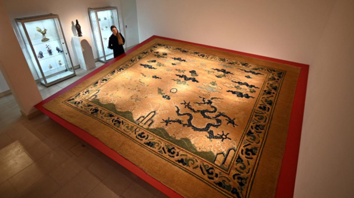 Çin’de dokunan yaklaşık 600 yıllık halı, Fransa’da 5,4 milyon dolara satışa sunulacak