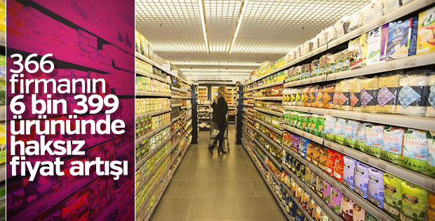 6 binden fazla firma haksız fiyat artışı yaptı