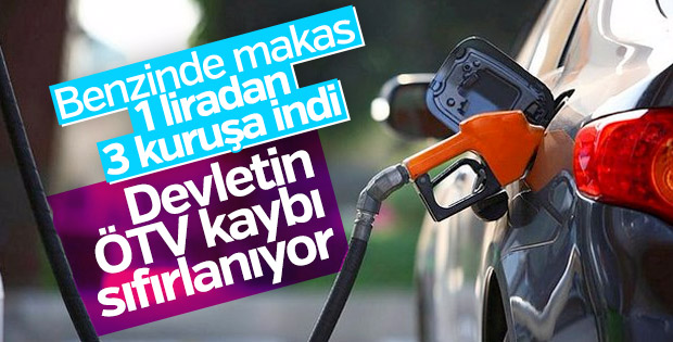 Benzinde ÖTV kaybı sıfırlanıyor